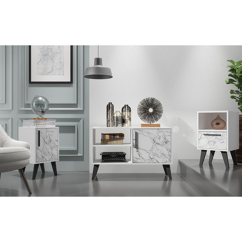 Manhattan Comfort Amsterdam 35 3-Shelf TV Stand