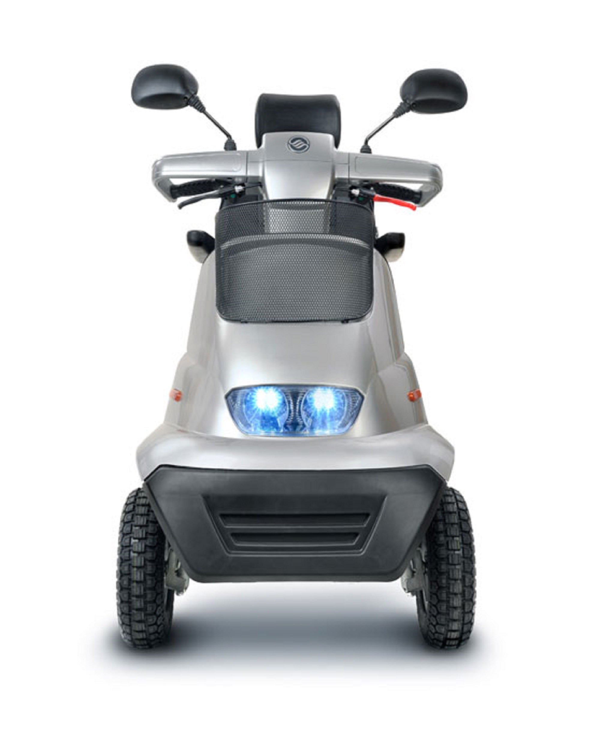 Afikim - Afiscooter S4 - Full Size Mobility Scooter - 4-Wheel - Metallic Silver