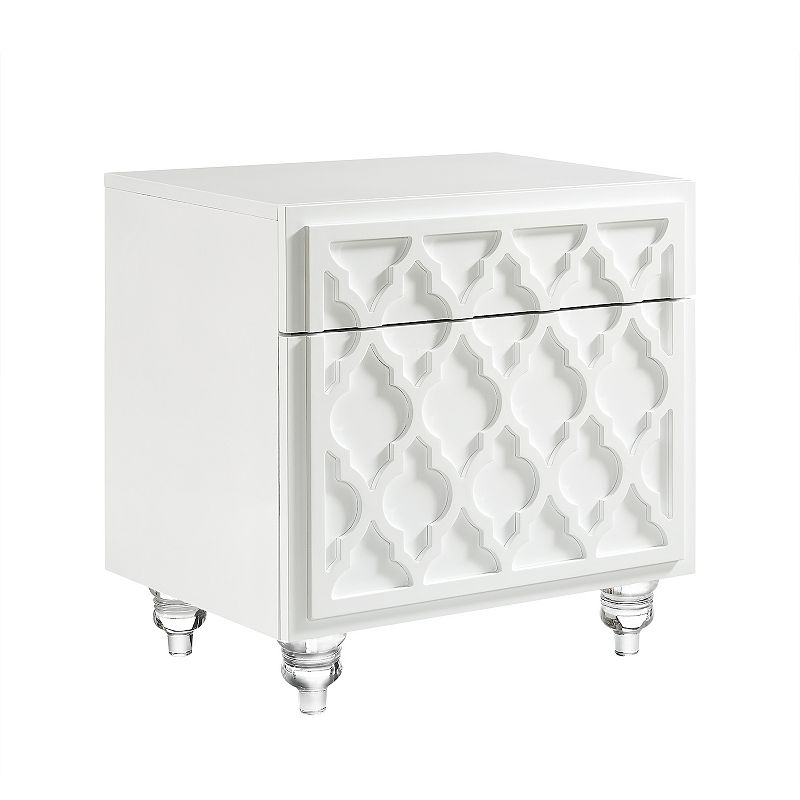 Miguelina Side Table Trellis Lacquer-Finish