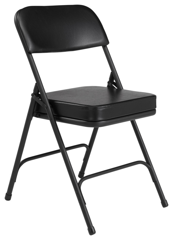 NPS 3200 2 quotVinyl Upholstered Double Hinge Folding Chair  Set of 2   Contemporary   Folding Chairs And Stools   by National Public Seating  Houzz