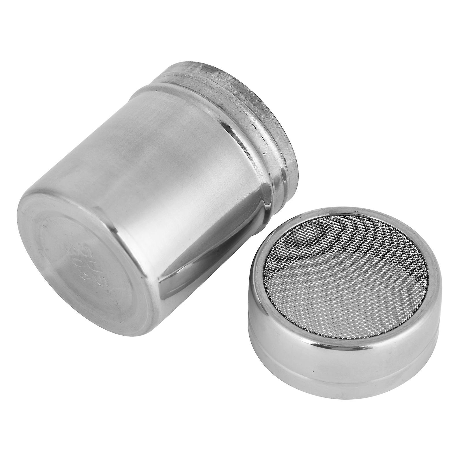 Stainless Steel Powder Sifter Coffee Sugar Flour Jar Pepper Seasoning Shaker Kitchen Utensilss