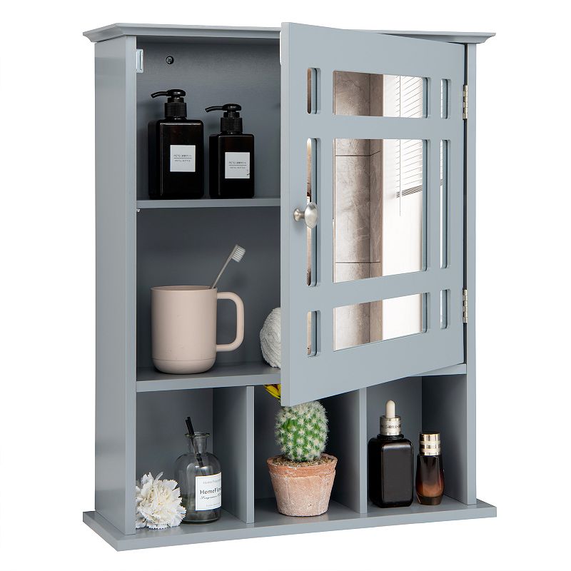 Wall Mounted and Mirrored Bathroom Cabinet