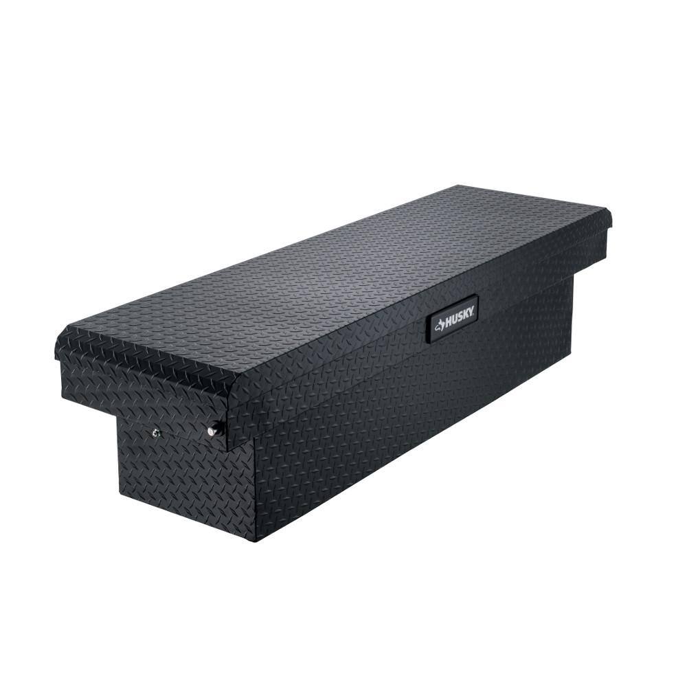 Husky 71.36 in. Matte Black Aluminum Full Size Crossbed Truck Tool Box 102100-53-01