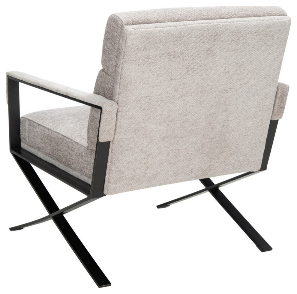 Giolla X Base Accent Chair Gray/Black   Transitional   Armchairs And Accent Chairs   by V.S.D Furniture  Houzz