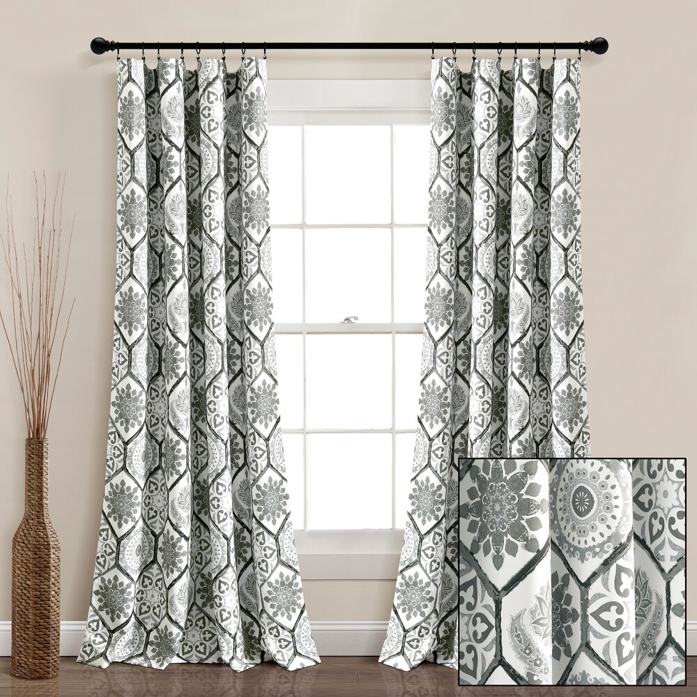 Lush Decor Marvel Room Darkening Window Curtain Panel Pair