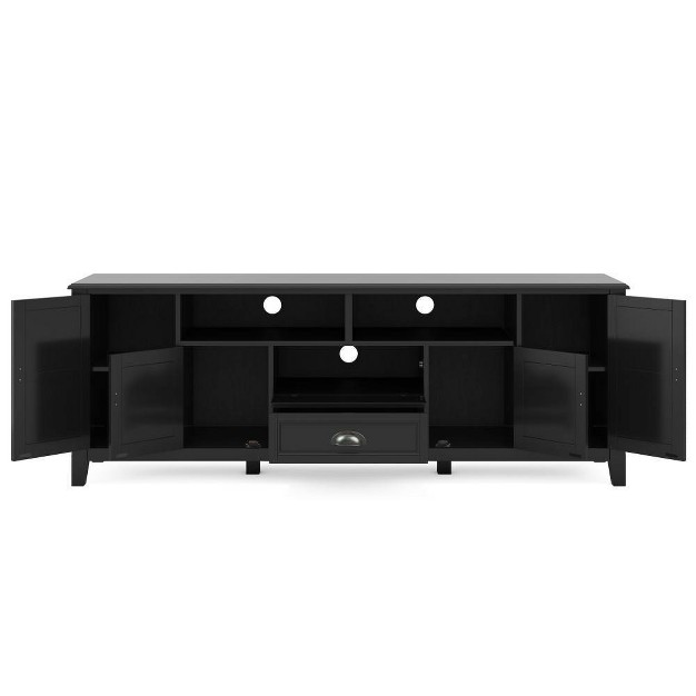 Portland Tv Stand For Tvs Up To 80 quot Black Wyndenhall