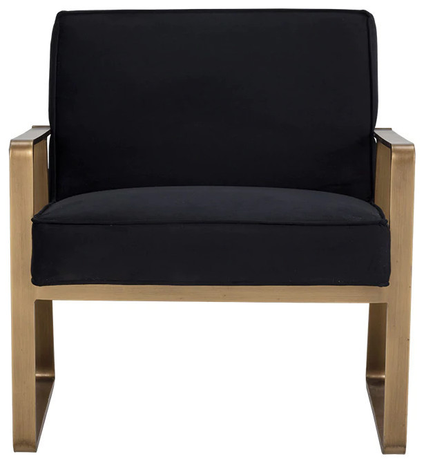 Tarmon Lounge Chair Abbington Black   Contemporary   Indoor Chaise Lounge Chairs   by Virgil Stanis Design  Houzz