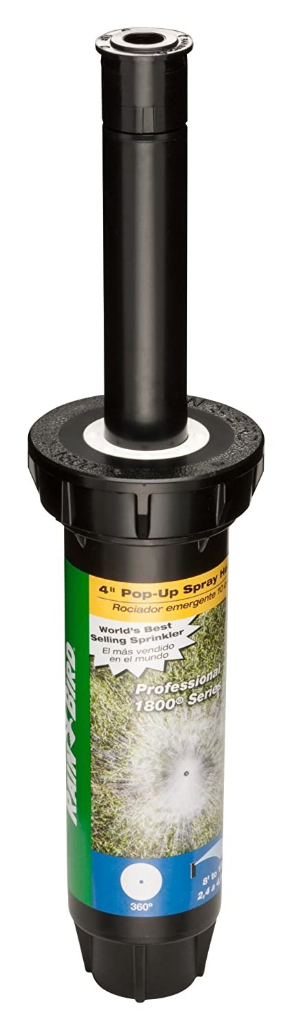 RAIN BIRD 1804-F Spray Head for Shrubs， Plastic， 6 In. H