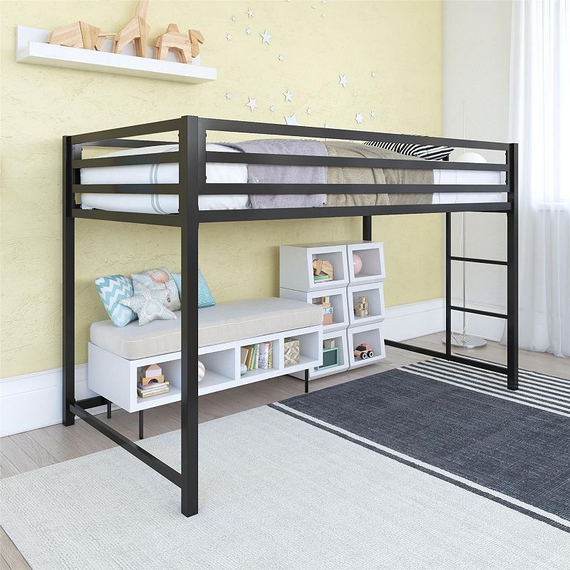 Atwater Living Mason Metal Junior Twin Loft Bed