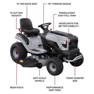 Murray MT200 42 in. 19.0 HP 540cc EX1900 Series Briggs and Stratton Engine Automatic Gas Riding Lawn Tractor Mower MYT4219000