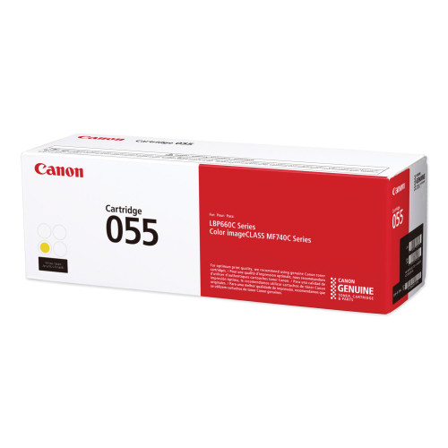 Canon 3013C001 (055) Toner， 2，100 Page-Yield， Yellow