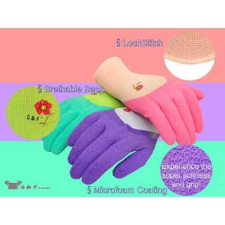 G  F Products 2030 Women Garden Gloves with Micro Foam Nitrile Coating Texture Grip (3 per Pack) 2030