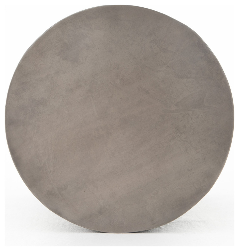 Cameron Ombre Antique Pewter End Table   Transitional   Side Tables And End Tables   by Zin Home  Houzz