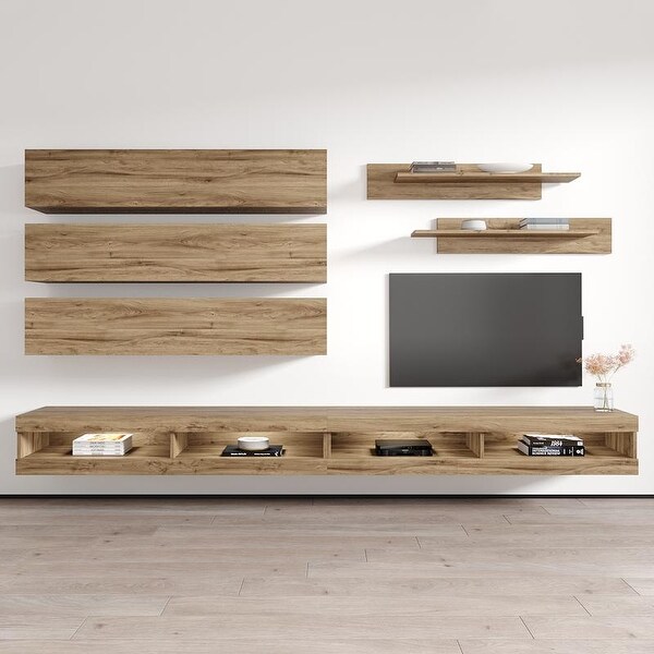 Fly J1 34TV Wall Mounted Floating Modern Entertainment Center