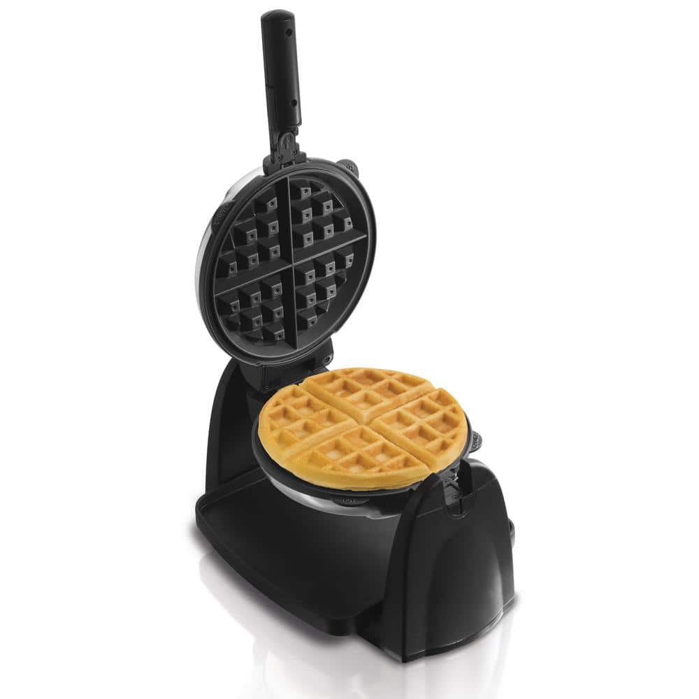 Hamilton Beach Single Waffle Stainless Steel Belgian Waffle Maker 26030