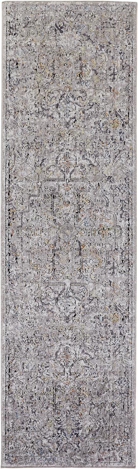 Matana Warm Gray and Orange Rug by BD Fine