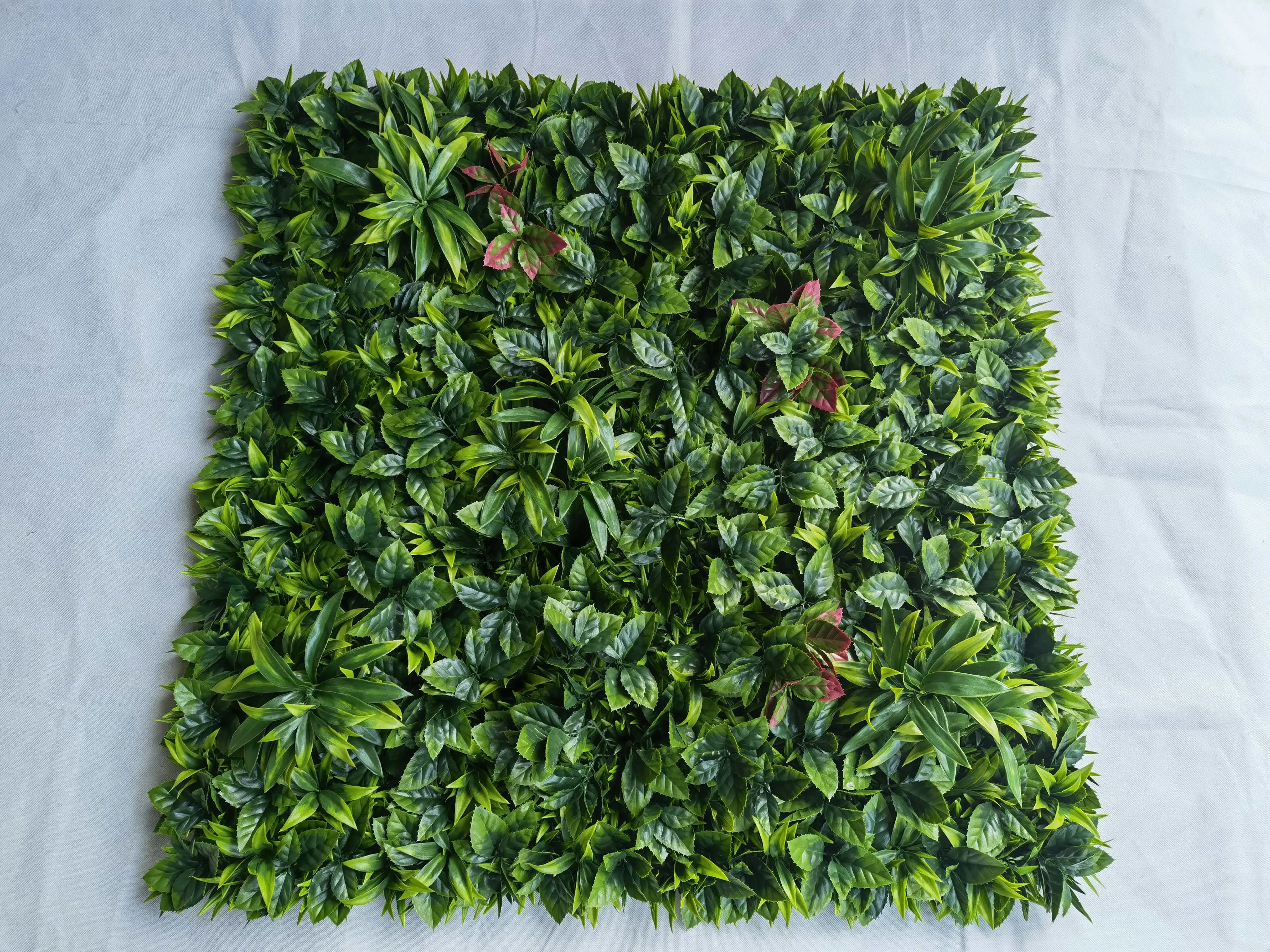 garden supplies UV protected plastic grass leaves green plant artificial plant wall artificial grass panels