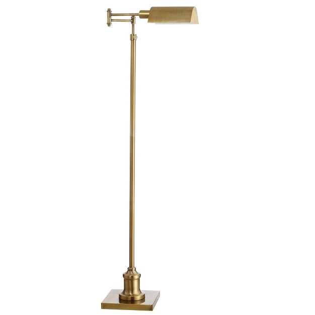 Briggs Floor Lamp Brass Gold Safavieh