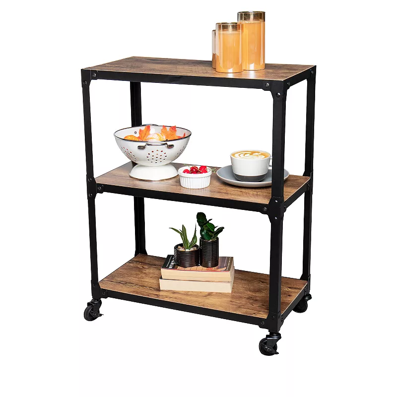 Mind Reader 3-Tier Rolling Storage Cart