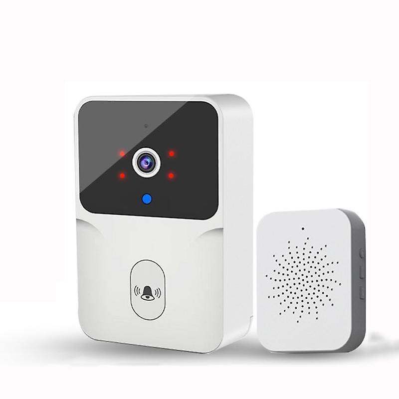 2.4ghz Wifi Doorbell Camera Wireless Door Bell Smart Home Wireless Doorbell With Camera Night Vision Two Way Audio Voice Changer Tuya App Rechargeable