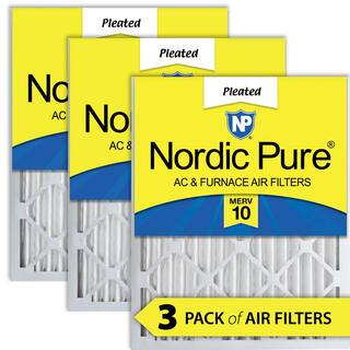 Nordic Pure 18 in. x 24 in. x 2 in. Dust and Pollen Pleated MERV 10 Air Filters (3-Pack) 18x24x2M10-3