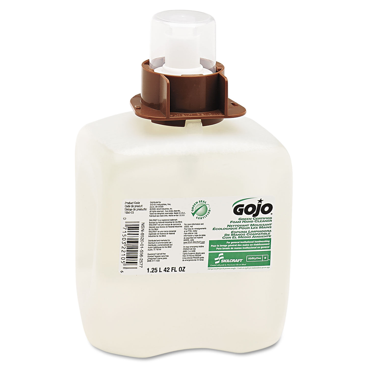 GOJO SKILCRAFT Green Seal Foam Handwash by AbilityOneandreg; NSN5562577