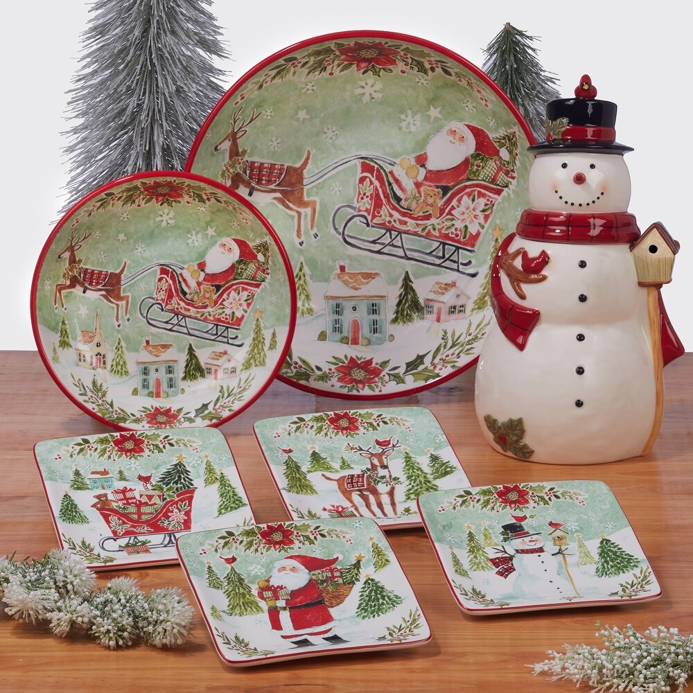 Certified International Joy of Christmas 16 Piece Dinnerware Set  Service for 4