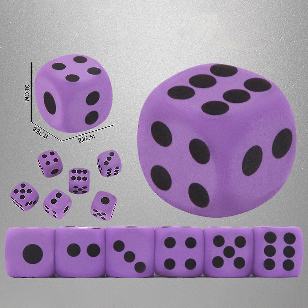 Large EVA Foam Dice Game Entertainment Number Dice Purple Dice Children Toy