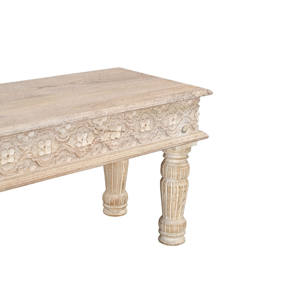 Milton Carved Dining Bench