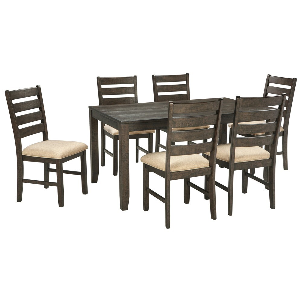 Signature Design by Ashley Yewbank Brown 7 piece Dining Room Table Set