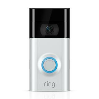 Ring Wired and Wireless Refurbished-1080p HD Wi-Fi Video Door Bell 2 Smart Home Camera Removable Battery Works with Alexa R8VRS7-0EN0