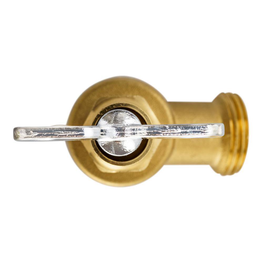 Everbilt 12 in. Brass Bent Nose Loose Key Garden Valve 108-133EB