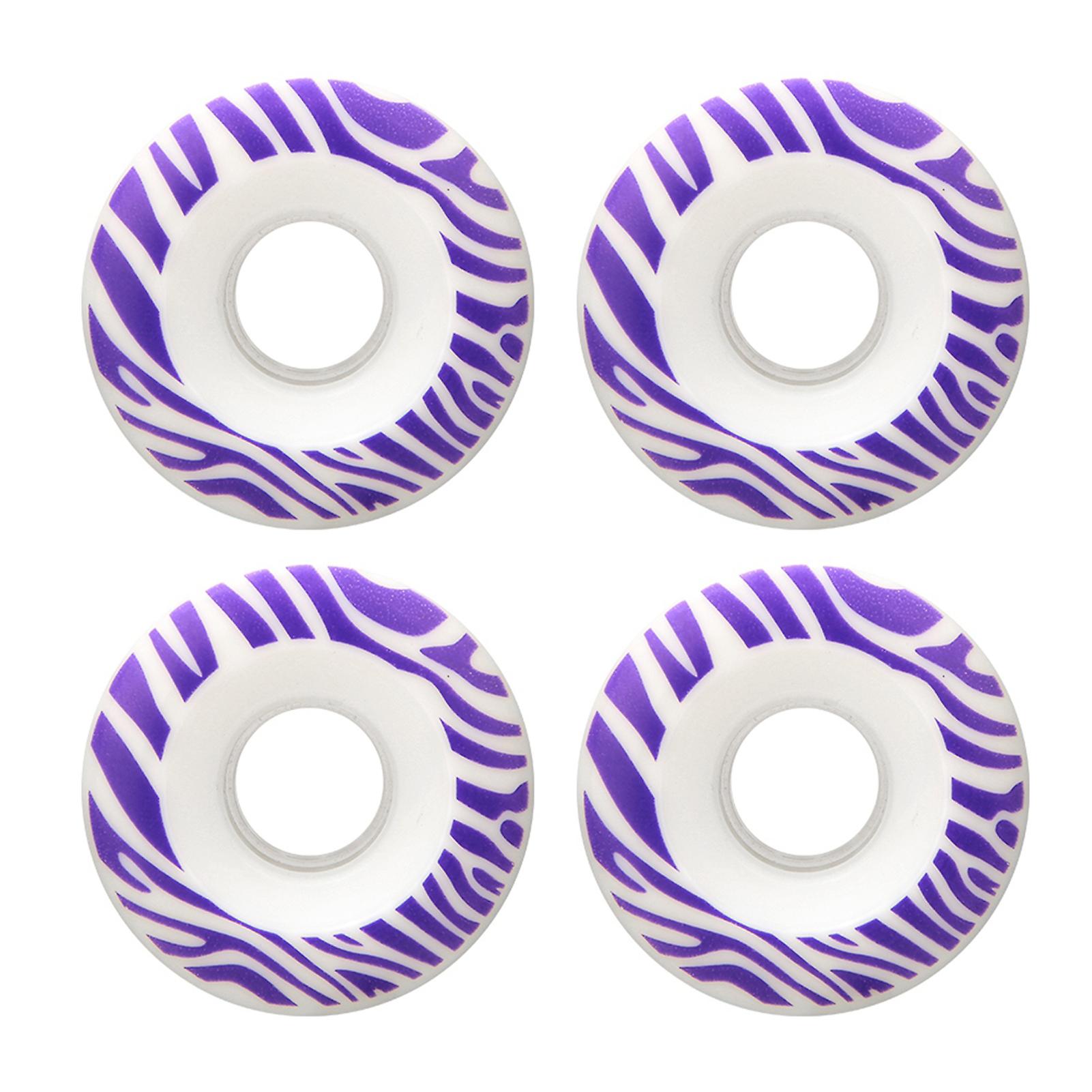 4pcs 55x33mm Pu Double Warped Skateboard Skate Skating Wheels Brush Street 85a Ms2406