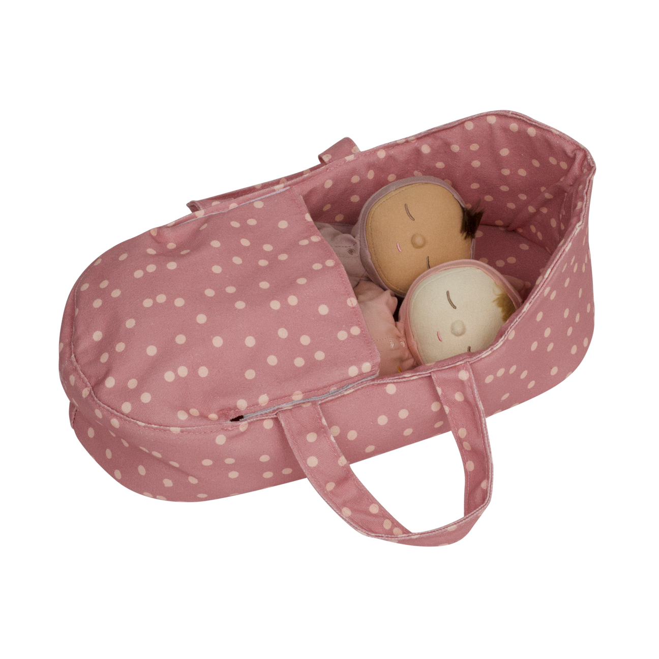 Dinkum Doll Carry Cot - Polka Dot by Olli Ella