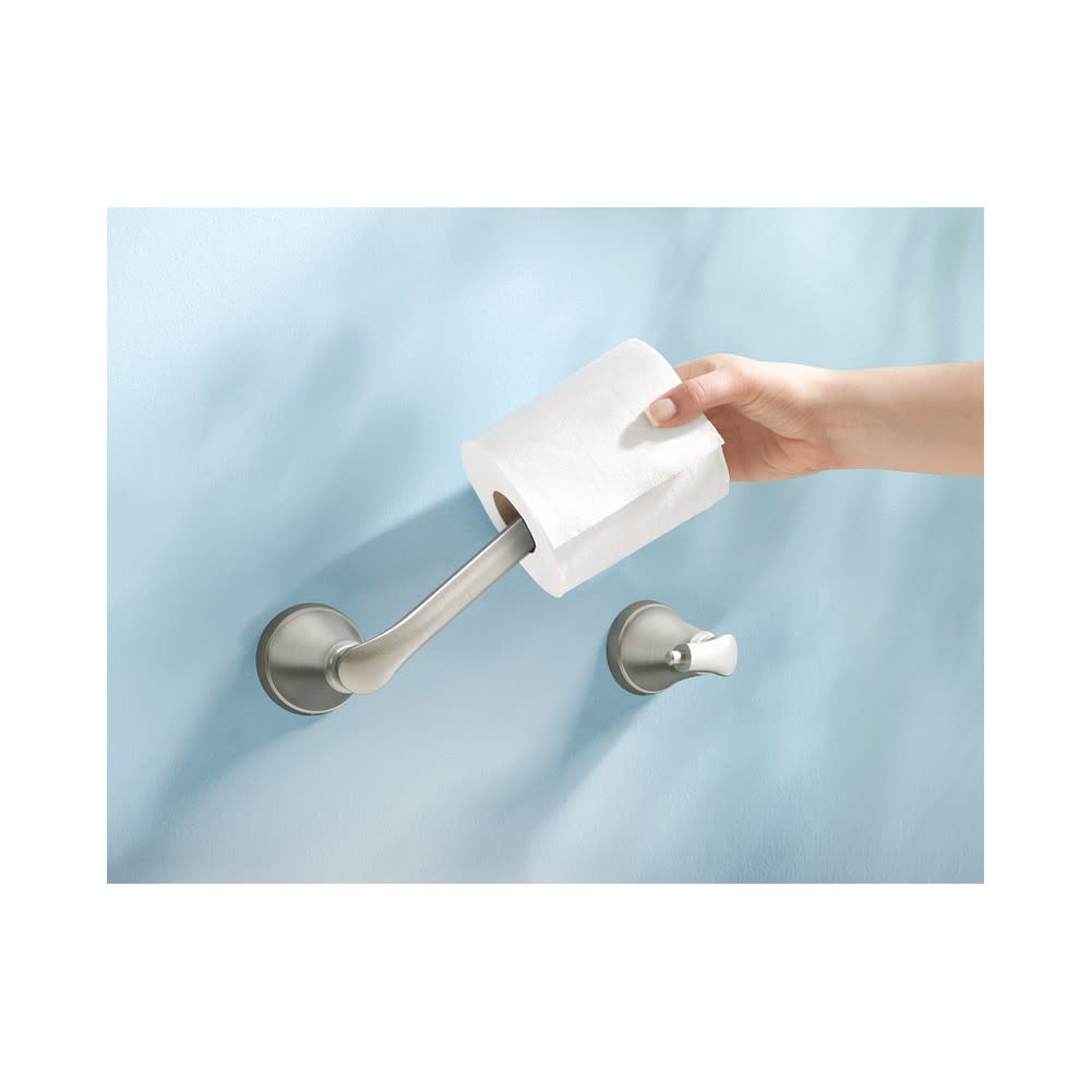 Moen Tiffin Toilet Paper Holder Brushed Nickel Pivoting