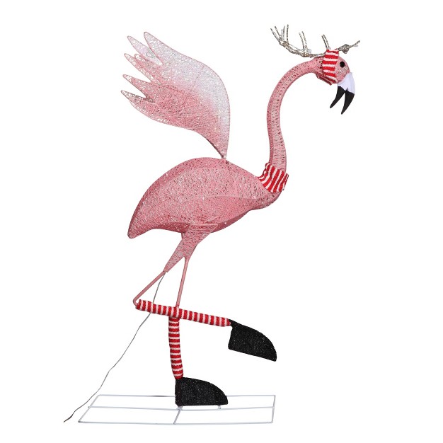 Santa Flamingo Outdoor Decor