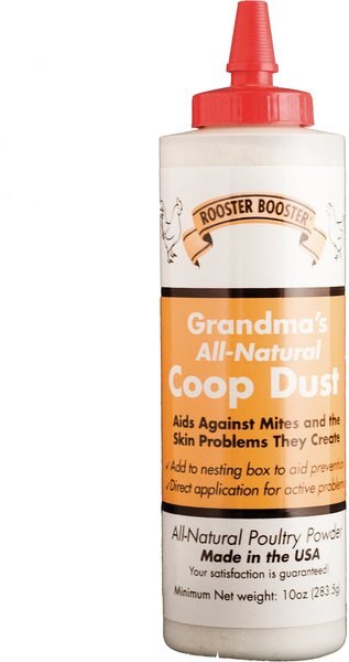 Rooster Booster Grandma's All-Natural Coop Dust Mite Preventative Poultry Powder， 10-oz bottle