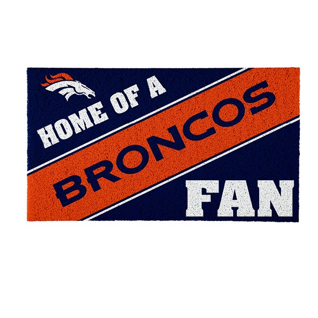 Evergreen Denver Broncos Pvc Mat Color