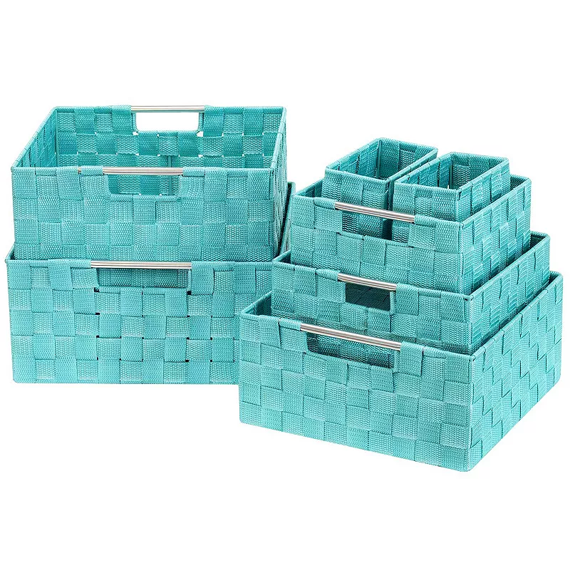 Sorbus Weave 7-Piece Storage Basket Set