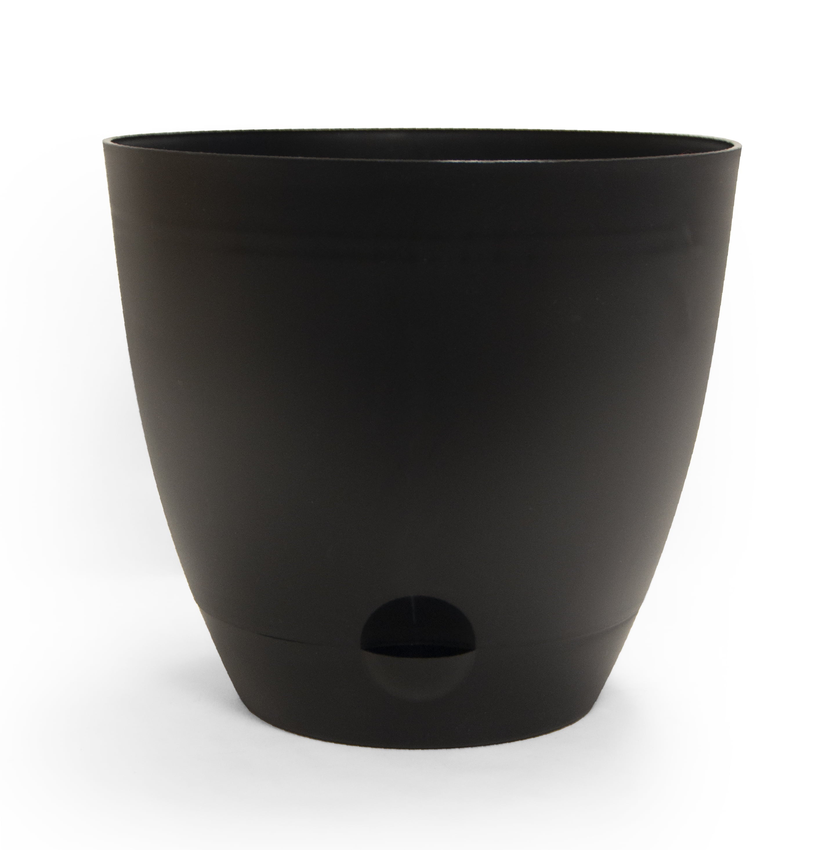 Mainstays 13.9" Self-Watering Black Planter