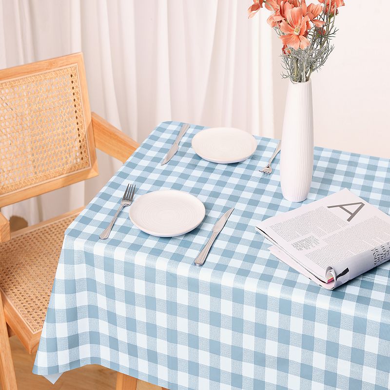 Rectangle Wrinkle Resistant Waterproof Pvc Table Cover 1 Pc， 55 X 55