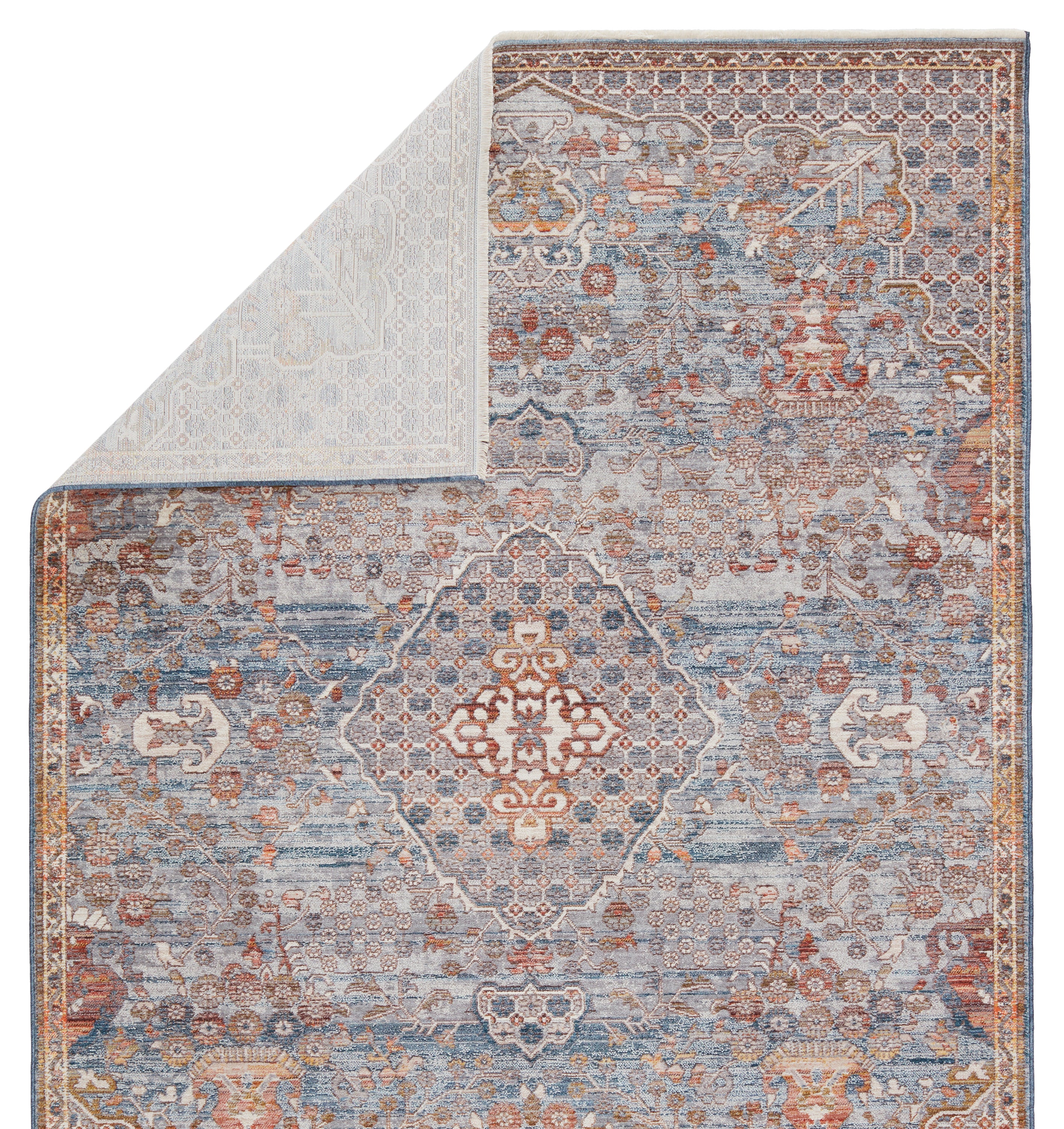 Terra Harkin Light Gray & Rust Rug