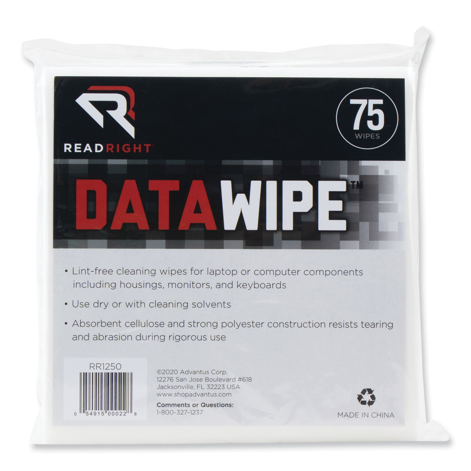 DataWipe Office Equipment Cleaner by Read Rightandreg; REARR1250