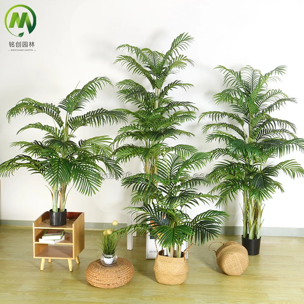 1.5m Nearly natural faux artificial kwai plant bonsai tree plastic artificial palm tree for home decor garden supplies