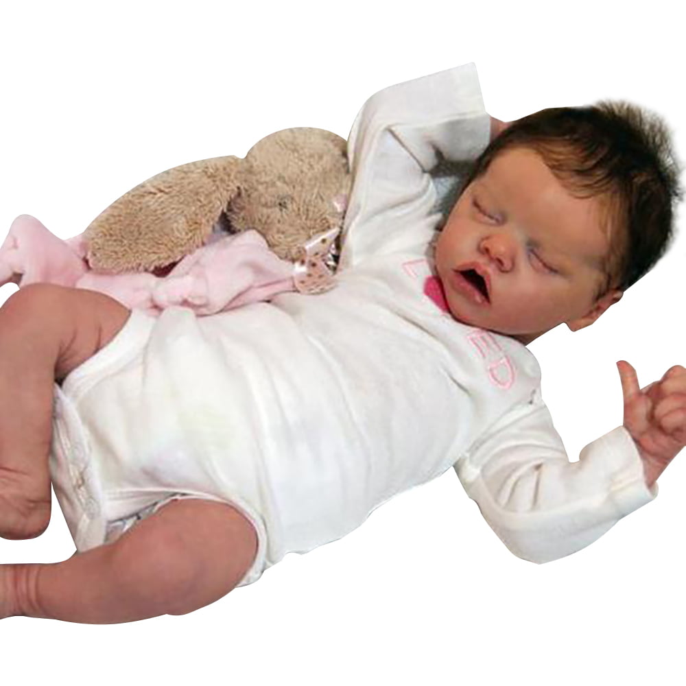 Lifelike Reborn Baby Dolls - Sleeping Baby Doll Cute Realistic Handmade Kids Toys Girl Birthday Christmas Gift