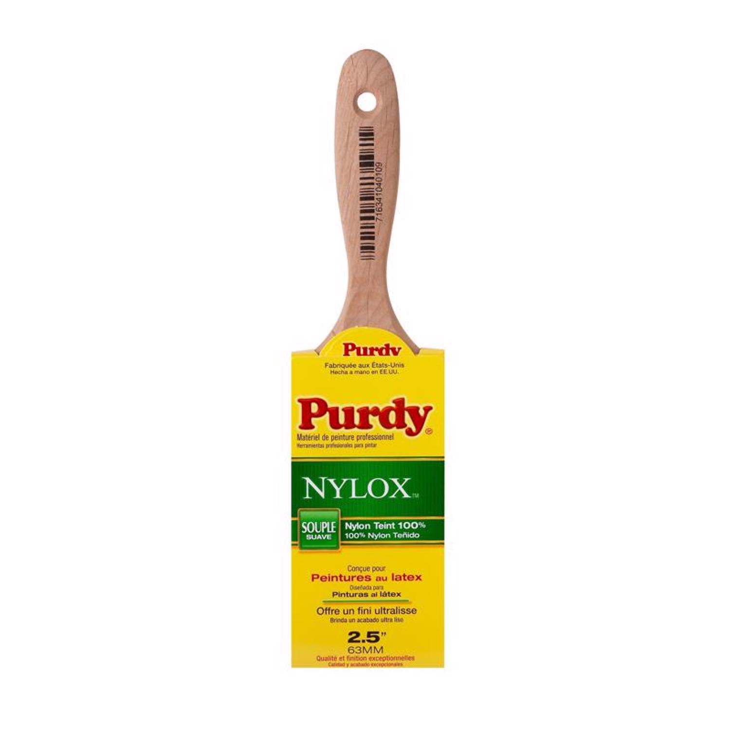 Purdy Nylox Sprig 2-1/2 in. Soft Flat Trim Paint Brush