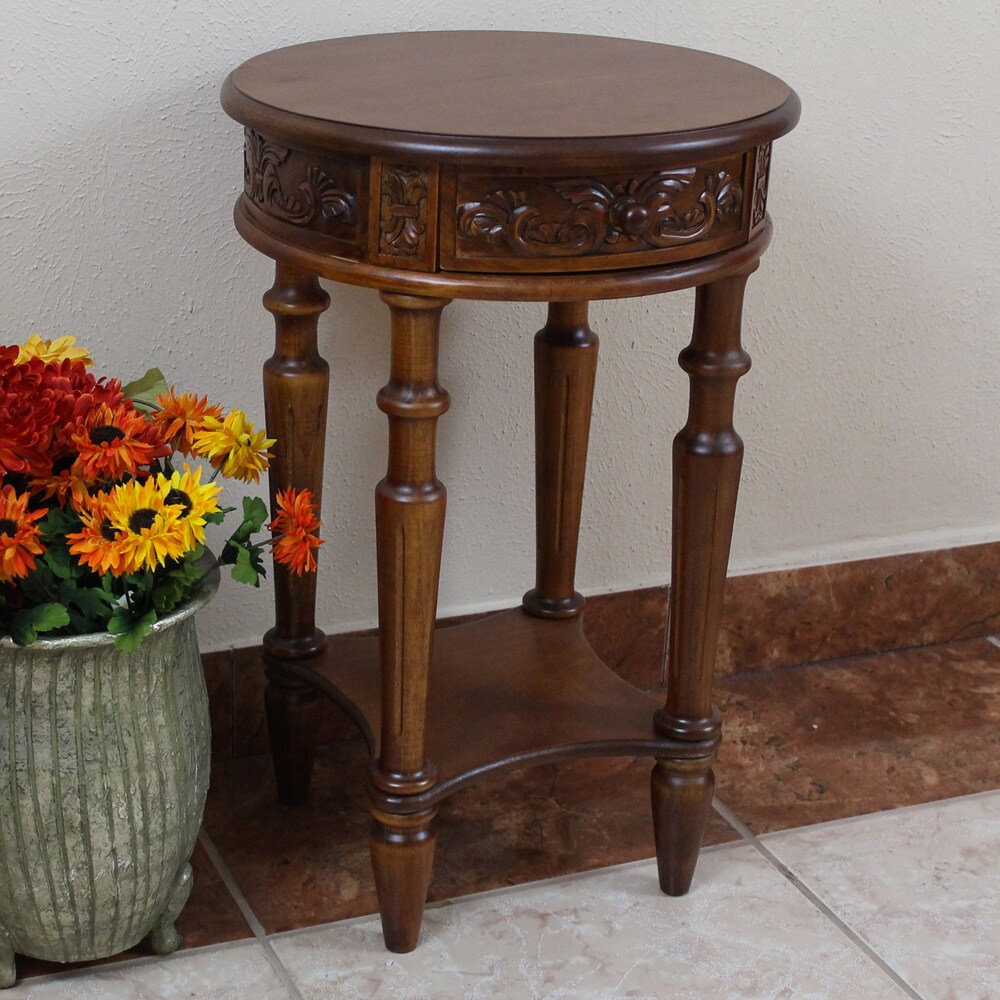 Windsor Carved End Table