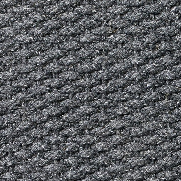 Handwoven Doormat Dark Grey Solid Rectangle Indoor And Outdoor Polypropylene Door Welcome Mat Grey