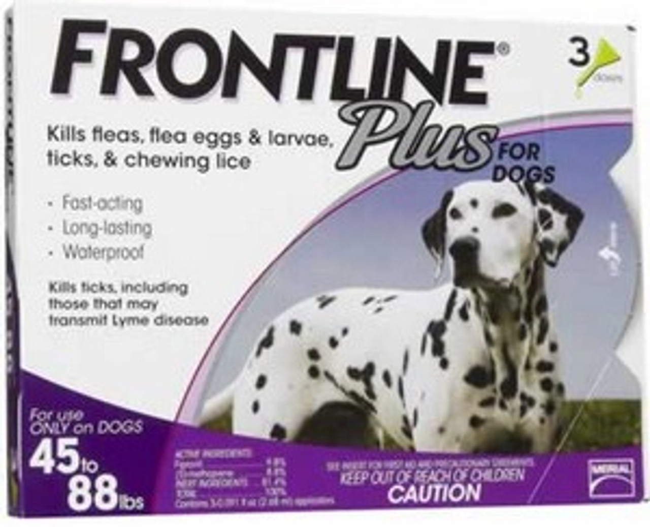 Frontline Plus for Dogs 45-88 Pounds 3 Pack