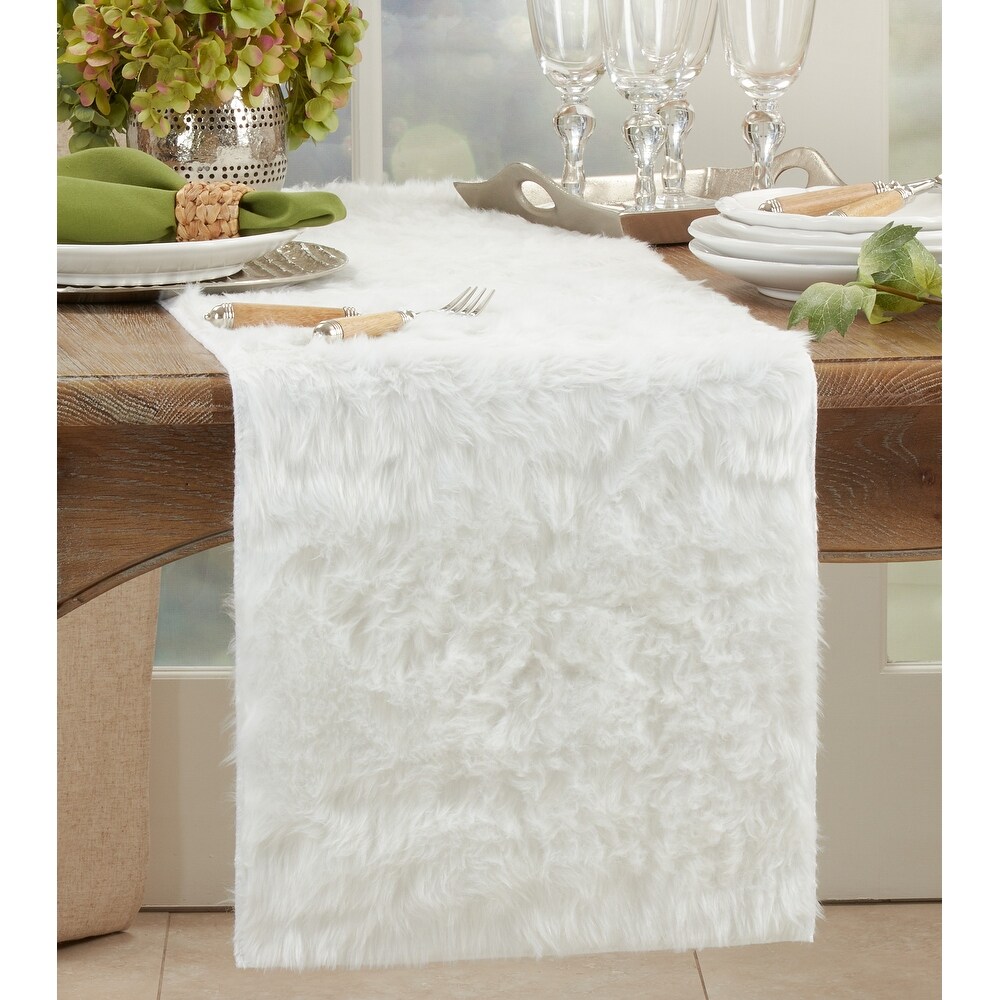 Juneau Collection Faux Fur Table Runner